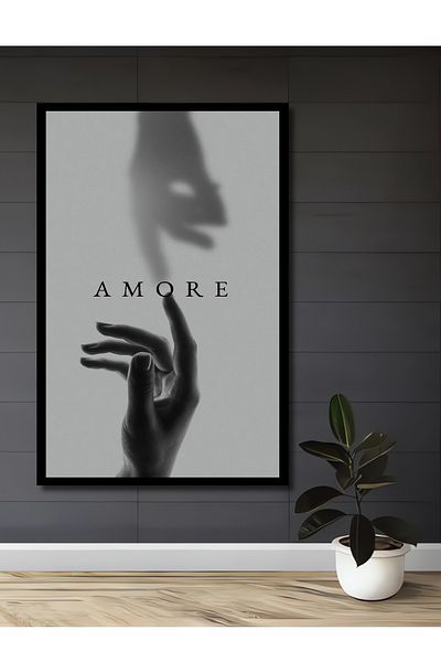 Teona Ahşap Love and Shadow Decorativ Lemn MDF Dreptunghi Acasă, Locul de Muncă Pictură Perete
