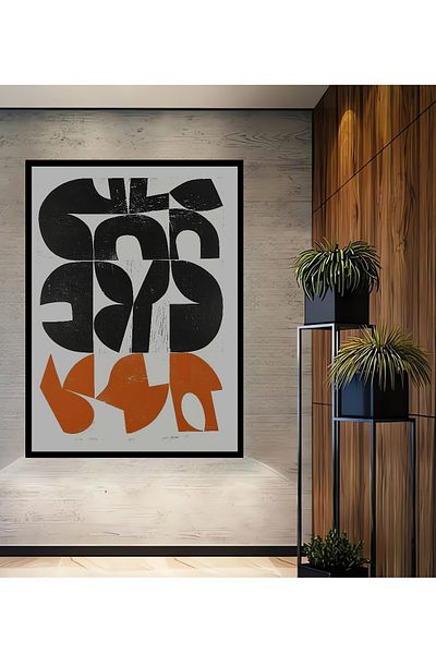 Teona Ahşap Abstracție Geometrică Decorativă Lemn MDF Dreptunghi Acasă, Locul de Muncă Pictură Perete