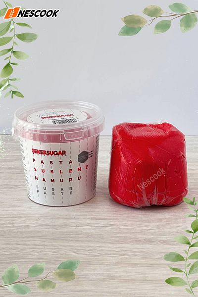 ŞEKER & SUGAR 500g Red Fondant Candy - Plasticine