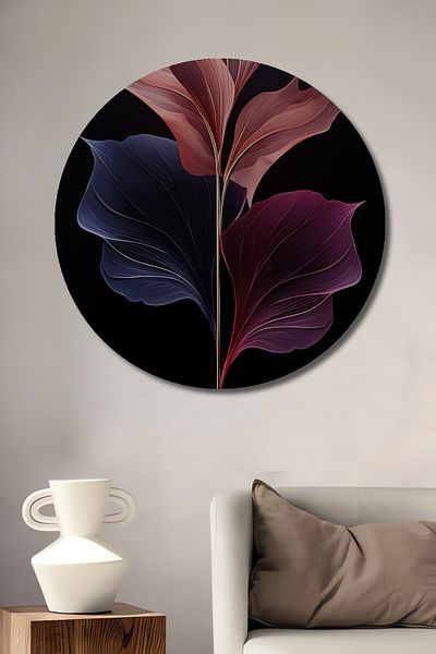 Teona Ahşap Flori abstracte Decorative Lemn MDF Rotund Acasă, Locul de Muncă Pictură Perete