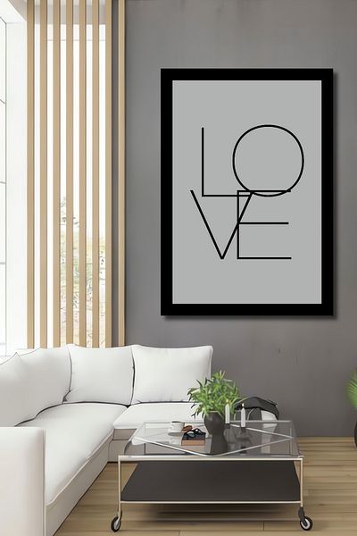 Teona Ahşap Love Minimalist Decorativ Lemn MDF Dreptunghi Acasă, Locul de Muncă Pictură Perete