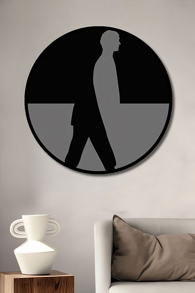 Teona Ahşap Shadow Walk Decorativ Lemn MDF Rotund Acasă, Locul de Muncă Pictură Perete
