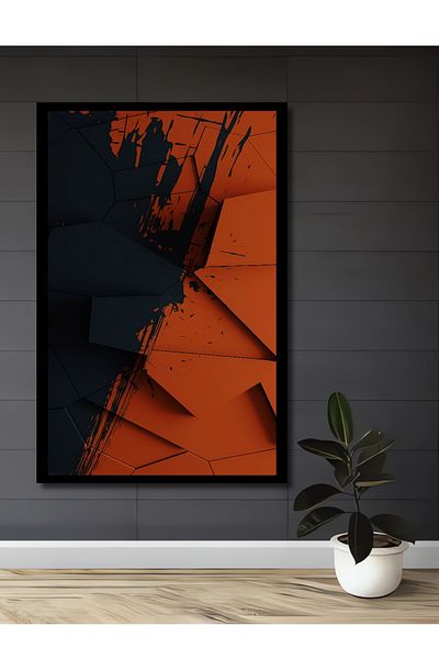 Teona Ahşap Dinamic Geometric Modern Lemn MDF Dreptunghi Acasă, Locul de Muncă Pictură Perete