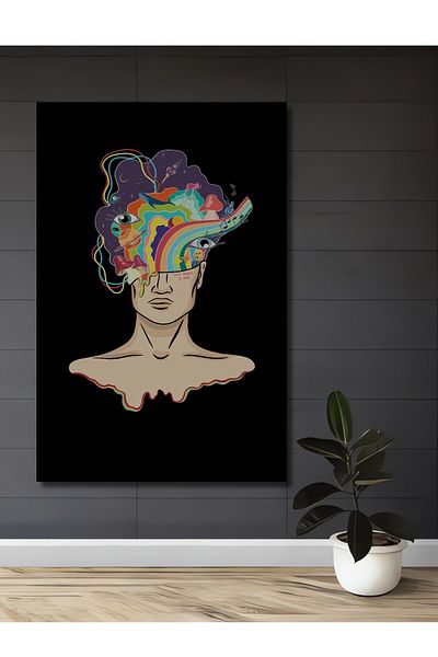 Teona Ahşap Vise Colorati Decorativ Lemn MDF Dreptunghi Acasa, Locul de Muncă Pictură Perete