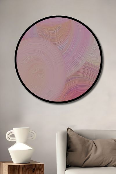 Teona Ahşap Turnuri colorate Decorative din lemn MDF rotund pentru casa, locul de munca pictura pe perete