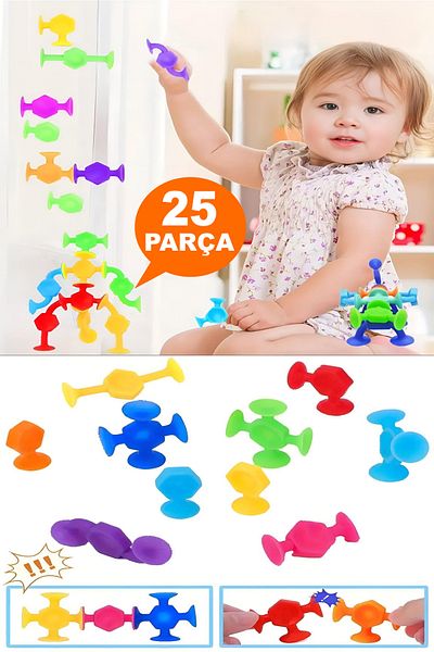 RoseRoi 25 PiEcEs Vacuum MolEculE Building Blocks - FidgEt SEnsory Popit Educational Toy
