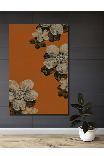 Teona Ahşap Model de flori decorativ din lemn MDF dreptunghiular pentru pictura de perete acasa, la locul de munca