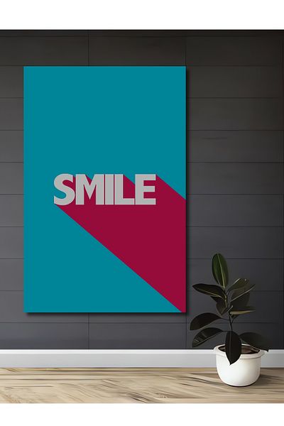 Teona Ahşap Happy Smile Decorativ Lemn MDF Dreptunghi Acasă, Locul de Muncă Pictură Perete