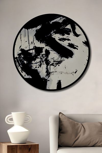 Teona Ahşap Artă abstractă Decorativ Lemn MDF Rotund Acasă, Locul de Muncă Pictură Perete