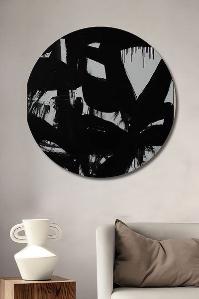 Teona Ahşap Artă abstractă Decorativ Lemn MDF Rotund Acasă, Locul de Muncă Pictură Perete