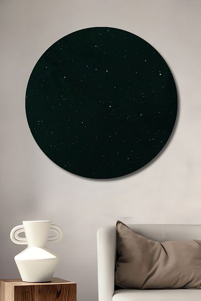Teona Ahşap Noapte înstelată din lemn MDF rotund decorativ pentru casă, loc de muncă pictură murală