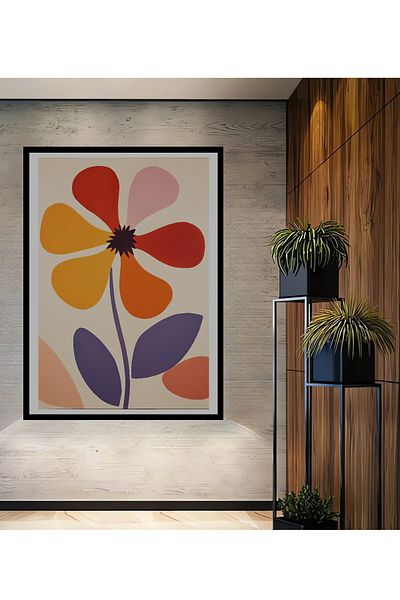 Teona Ahşap Flori colorate Decorative Lemn MDF Dreptunghi Acasă, Locul de Muncă Pictură Perete