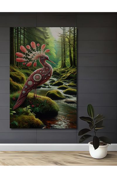 Teona Ahşap Dream Bird Decorativ Lemn MDF Dreptunghi Acasă, Locul de Muncă Pictură Perete