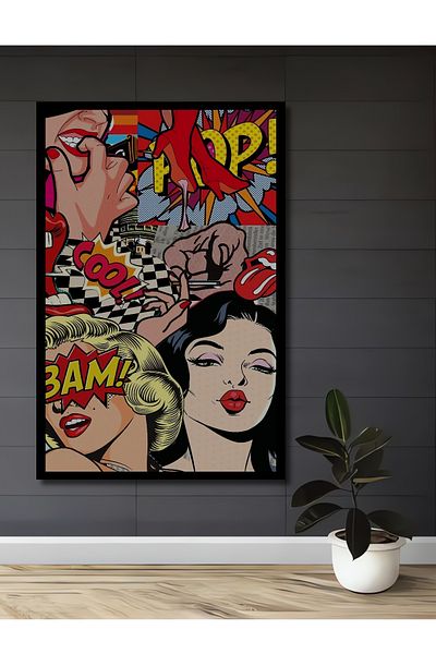 Teona Ahşap Pop Art Icons Decorativ Lemn MDF Dreptunghi Acasă, Locul de Muncă Pictură Perete