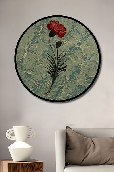 Teona Ahşap Carnati Modelat Lemn MDF Rotund Decorativ Casa, Locul de Muncă Pictură Perete