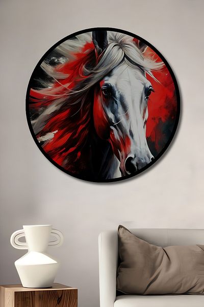 Teona Ahşap Fever Wind Decorativ Lemn MDF Rotund Acasa, Locul de Muncă Pictură Perete