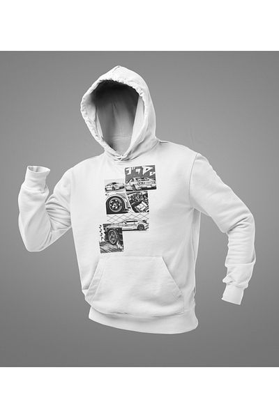 SEVBANO Design Car Printed Unisex Oversize Hoodie