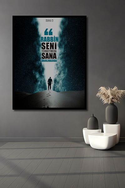 Teona Ahşap Versete de inspirație religioasă Decorativ din lemn MDF dreptunghiular pentru pictură murală acasă, la locul de muncă