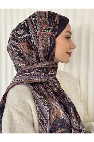 Misa Ethnic Pattern Voile Shawl