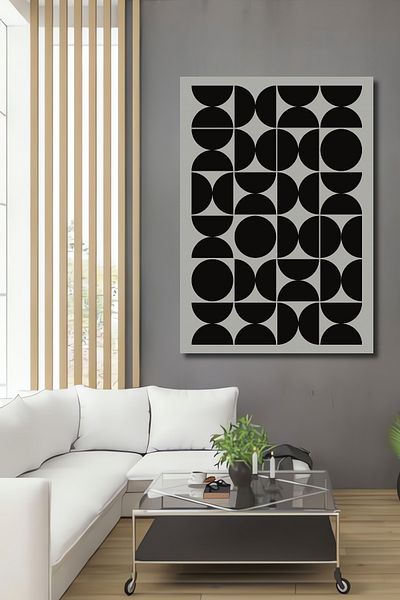 Teona Ahşap Geometric Minimalist Lemn MDF Dreptunghi Decorativ Acasă, Locul de Muncă Pictură Perete