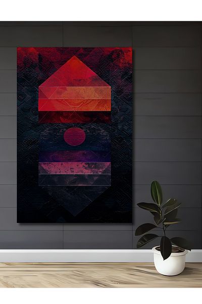 Teona Ahşap Model geometric abstract decorativ din lemn MDF dreptunghiular pentru pictura de perete acasa, loc de munca