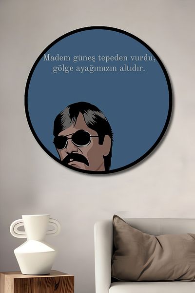 Teona Ahşap Şener Şen Decorativ Lemn MDF Rotund Acasă, Locul de Muncă Pictură Perete