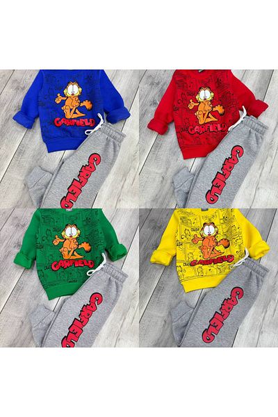 GARFIELD Sezon nou - Set de trening raster cu 3 fire imprimate