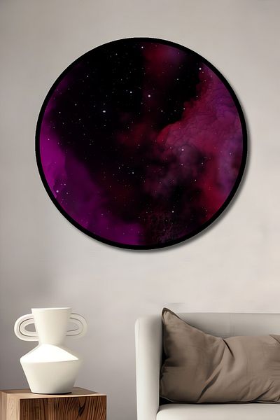 Teona Ahşap Galaxy Dream Modern Decorativ Lemn MDF Casă Rotundă, Pictură Perete Locul de Muncă