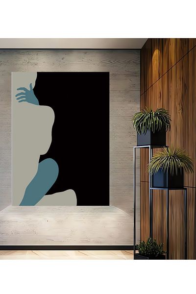 Teona Ahşap Figurină misterioasă Modernă Decorativă Lemn MDF Dreptunghiulară Casa, Locul de Muncă Pictură de perete
