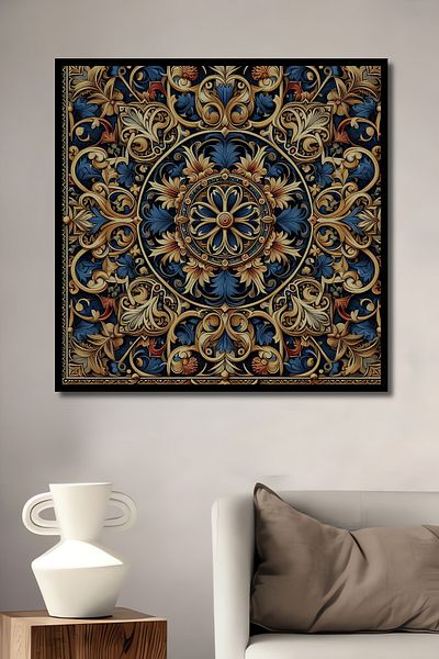 Teona Ahşap Artă Baroc Model Decorativ Lemn MDF Dreptunghi Acasă, Locul de Muncă Pictură Perete