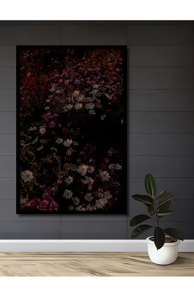 Teona Ahşap Uimitoare flori naturale decorative din lemn MDF dreptunghiular pentru pictura de perete acasa, loc de munca
