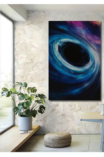 Teona Ahşap Cosmic Black Hole Decorativ Lemn MDF Dreptunghi Acasă, Locul de Muncă Pictură Perete