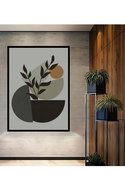 Teona Ahşap Natură minimalistă Geometrică Lemn MDF Dreptunghi Decorativ Acasă, Locul de Muncă Pictură de perete