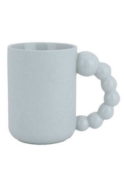 Alsaif Gallery Large light gray ceramic mug