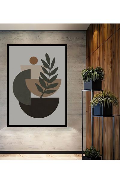 Teona Ahşap Plante abstracte geometrie decorativă din lemn MDF dreptunghiular pentru pictură murală acasă, la locul de muncă