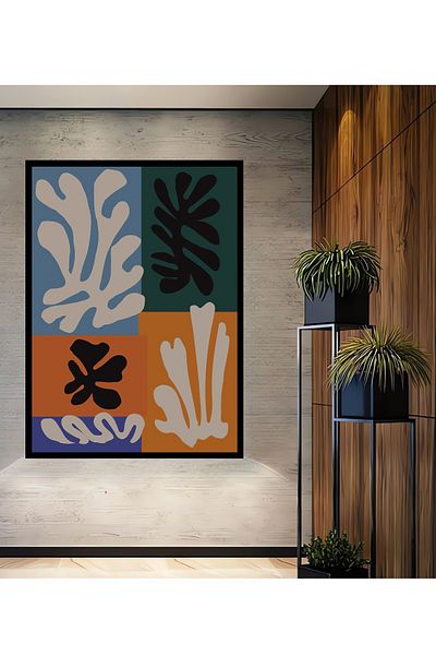 Teona Ahşap Colorat Modern Abstract Lemn MDF Dreptunghi Decorativ Acasă, Locul de Muncă Pictură de perete