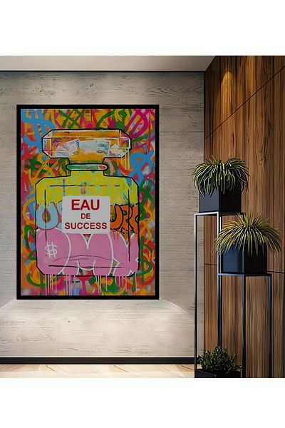 Teona Ahşap Eau De Success Colorat Modern Lemn MDF Dreptunghiular Casa, Locul de Muncă Pictură Perete