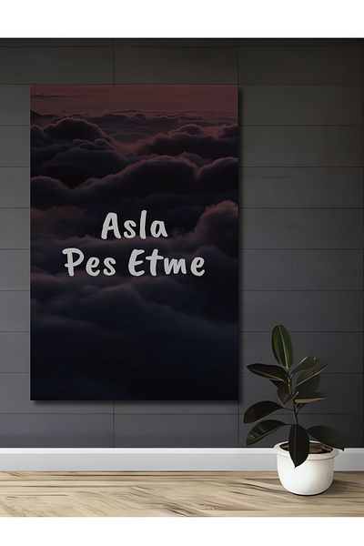Teona Ahşap Nu te descurca Citat inspirat din lemn MDF dreptunghiular decorativ pentru casa, locul de munca pictura pe perete
