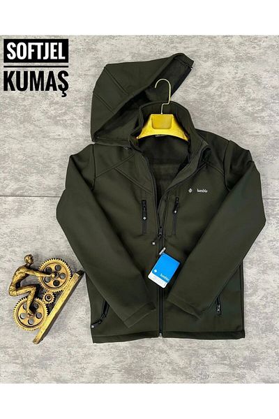 Güray Store Soft Shell Αδιάβροχο και αντιανεμικό παλτό τακτικής με φλις εσωτερικά παλτό biker