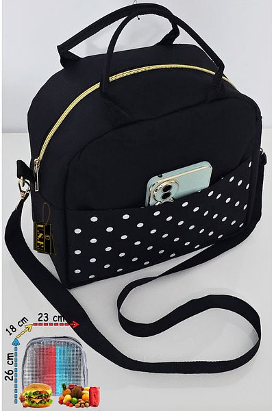 USF Thermal Thermos Food Carrying Bag with Hanger - Hot and Cold Embroidered, for Food and Feeding