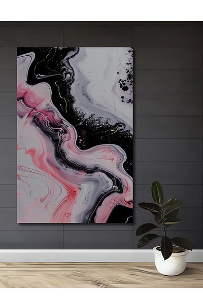 Teona Ahşap Model abstract de val din lemn MDF dreptunghiular decorativ pentru pictura de perete acasa, loc de munca