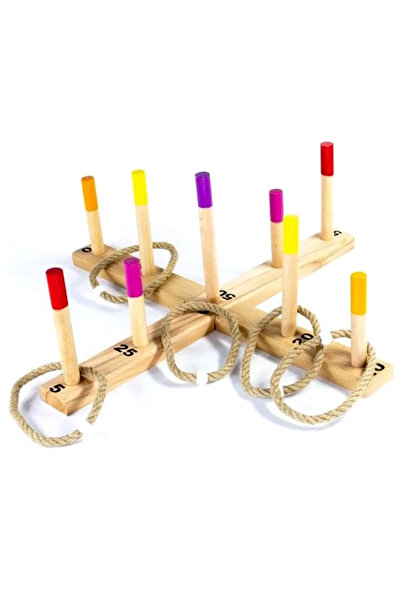 NW NessiWorld Nessiworld Playwood Wooden Ring Toss Game in Box