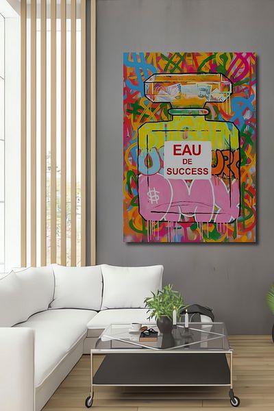 Teona Ahşap Eau De Success Colorat Modern Lemn MDF Dreptunghiular Casa, Locul de Muncă Pictură Perete
