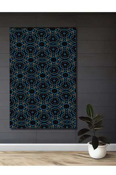 Teona Ahşap Model geometric decorativ din lemn MDF dreptunghiular pentru pictura de perete acasa, loc de munca