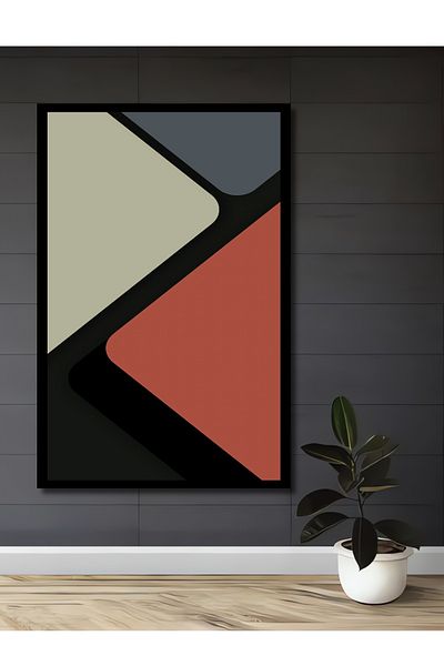 Teona Ahşap Pătrate colorate Abstract Lemn MDF Dreptunghi Decorativ Acasă, Locul de Muncă Pictură Murală
