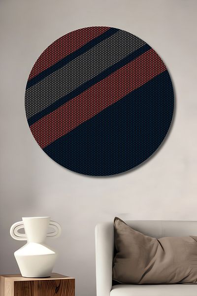 Teona Ahşap Linii minimaliste Decorative Lemn MDF Rotund Acasă, Locul de Muncă Pictură Perete