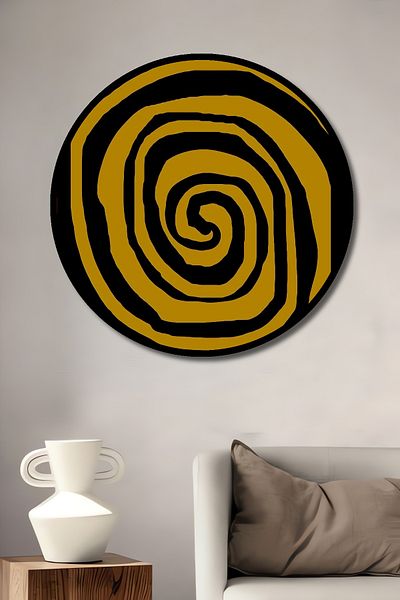 Teona Ahşap Spiral Art Decorativ Lemn MDF Rotund Acasă, Locul de Muncă Pictură Perete