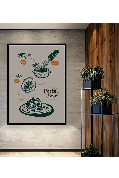 Teona Ahşap Pași de rețetă pentru paste Decorativ din lemn MDF dreptunghiular pentru pictură pe perete acasă, la locul de muncă