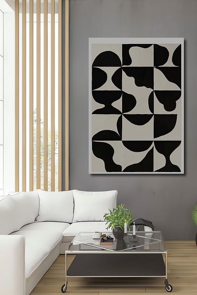 Teona Ahşap Model geometric abstract din lemn MDF dreptunghiular decorativ pentru casa, locul de munca pictura pe perete