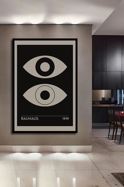 Teona Ahşap Bauhaus Art Style Modern Decorativ Lemn MDF Dreptunghi Acasă, Locul de Muncă Pictură Perete